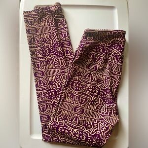 LuLaRoe OS One Size Leggings Purple
